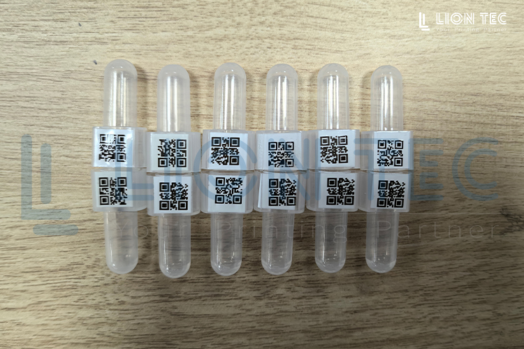 二維碼UV噴碼機在醫(yī)療試劑管上的應用